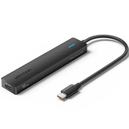 Vention CHYBB Hub USB Tipo C 3.2 con 2 Puertos USB C 3.2, 2 Puertos USB 3.2 y 1 Puerto USB C 3.2, 15 cm